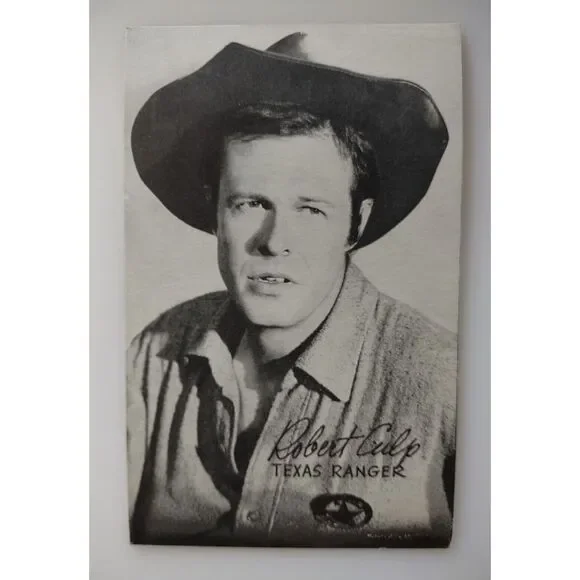 Robert Culp Texas Ranger Trade Card Actor Arcade Card Original Exhibit Western