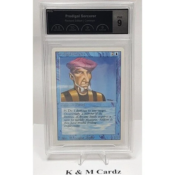 MTG - Revised - Prodigal Sorcerer - Graded - PCG 9.0 - Vintage