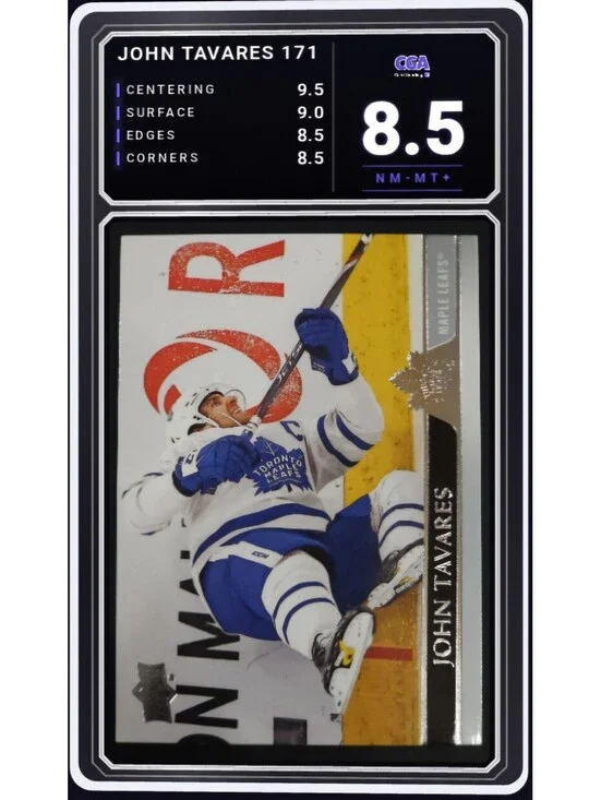 2020-21 Upper Deck #171 John Tavares Toronto Maple Leafs - CGA 8.5 Digital Grade