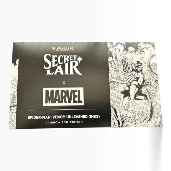 Magic The Gathering Secret Lair x Marvel Venom Unleashed Rainbow Foil NEW