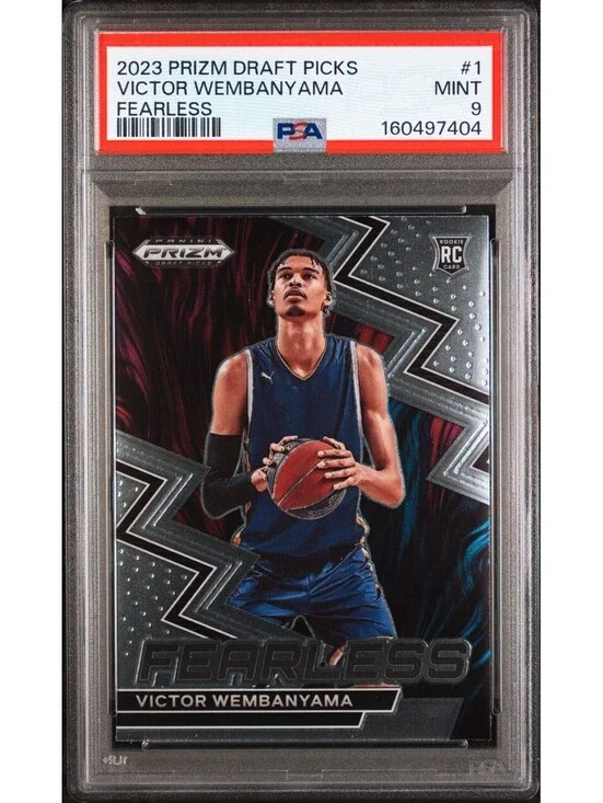 2023-24 Panini Prizm DP Fearless #1 Victor Wembanyama Rookie Card (RC) PSA 9