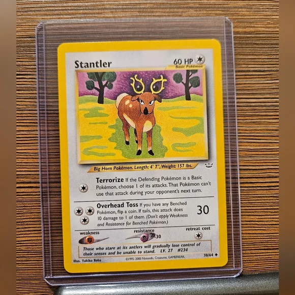 Stantler Pokemon 38/64 Neo Revelation Trading Card