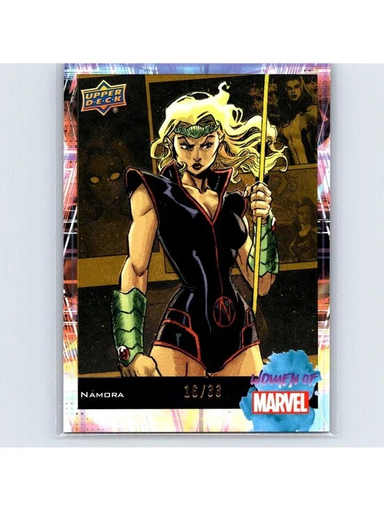 2024 Upper Deck Women of Marvel Namora #47 Gold Lt FX #'d #/33