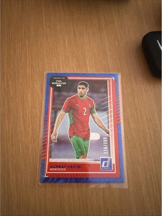 2025-26 Panini Donruss Road To FIFA World Cup Achraf Hakimi Blue Swirl #/399