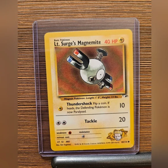 Lt. Surge's Magnemite 80/132 Gyn Heroes Pokemon Card
