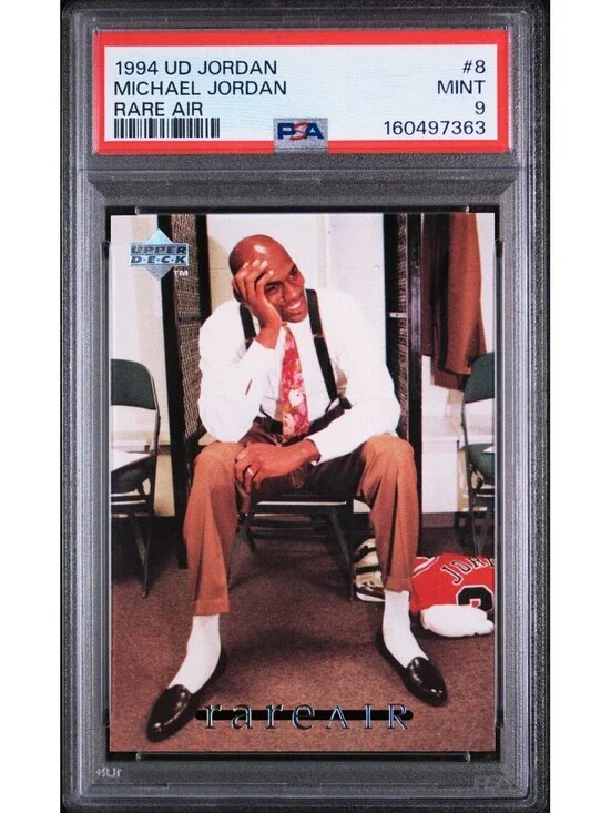 1994 Upper Deck Jordan Rare Air #8 Michael Jordan Bulls (HOF) PSA 9 Mint