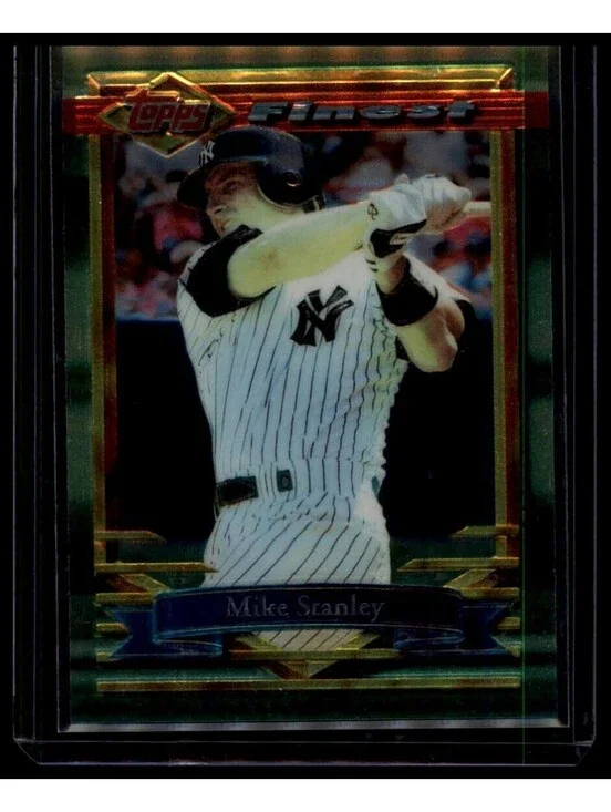 1994 Topps Finest Mike Stanley #76 Refractor NY Yankees