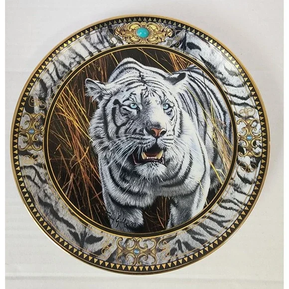 Franklin Mint Prowl of the Tiger Anthony Gibbs Ltd Porcelain‎ Plate