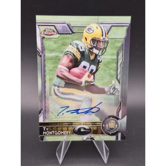 2015 Topps Chrome Ty Montgomery #119 Rookie‎ Autographs (AU) (RC) Packers