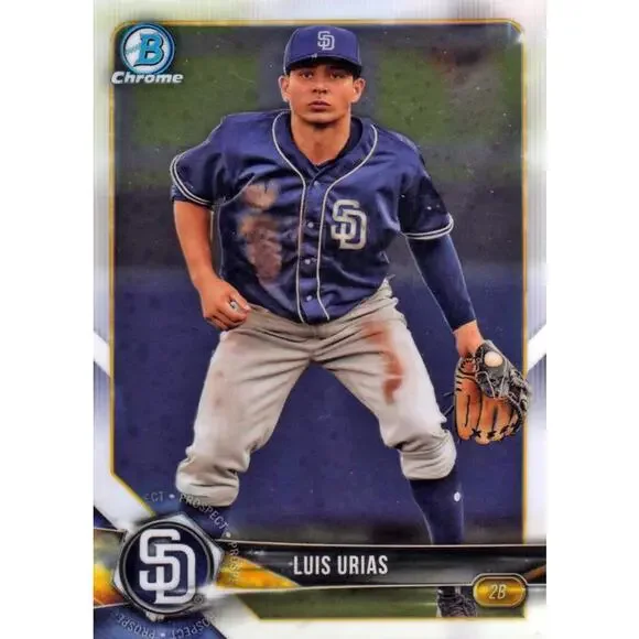2018 Bowman Chrome Prospects Luis Urias BCP57 San Diego Padres