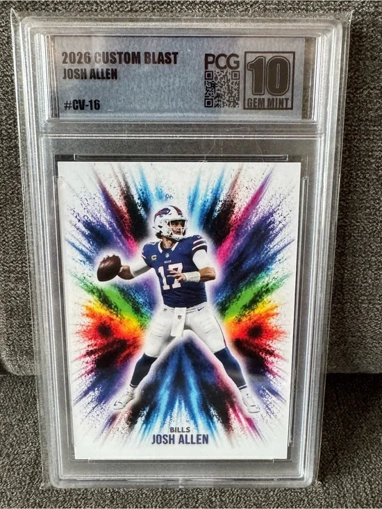 Josh Allen - 2026 Custom Blast #CV-16 PCG 10 Gem Mint