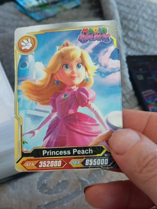 Nintendo Princess Peach Trading Card - Pink & Blue Artwork