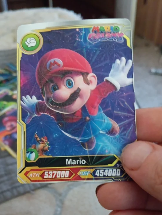 Nintendo Mario Trading Card - Red, Blue