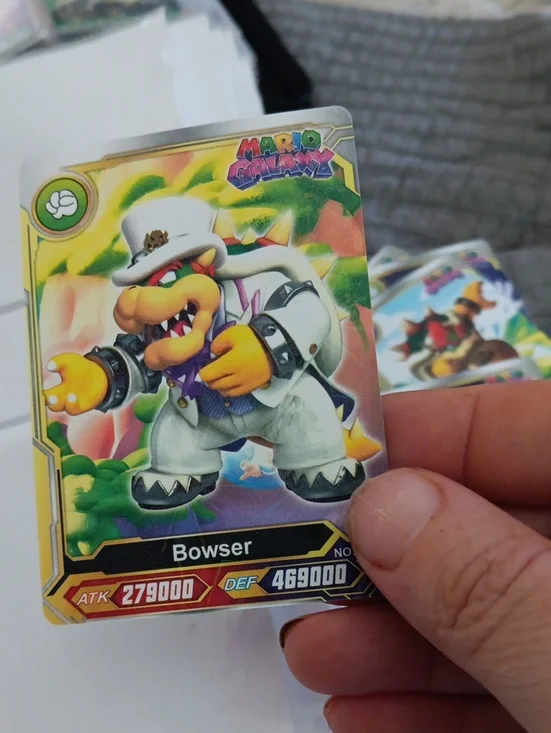 Nintendo Mario Galaxy Bowser Trading Card in White Outfit