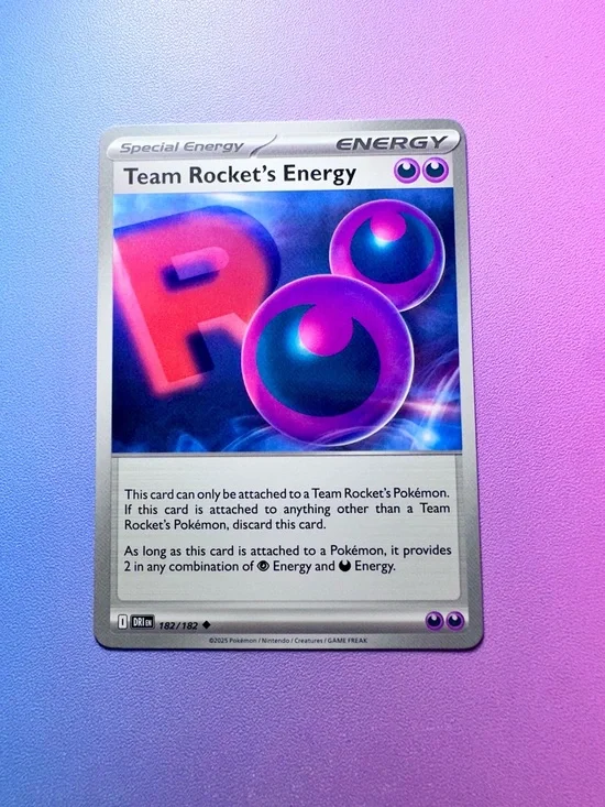 team rocket’s energy - 182/182 (uncommon) — pokémon: destined rivals
