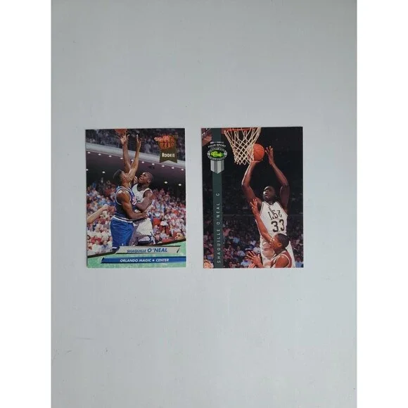 Shaquille O'Neal Basketball Rookie Cards Fleer Ultra And Classic Games Lot Of 2