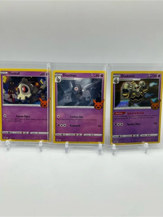 Duskull > Dusclops > Dusknoir Pokémon Trick or Trade Cards 🎃