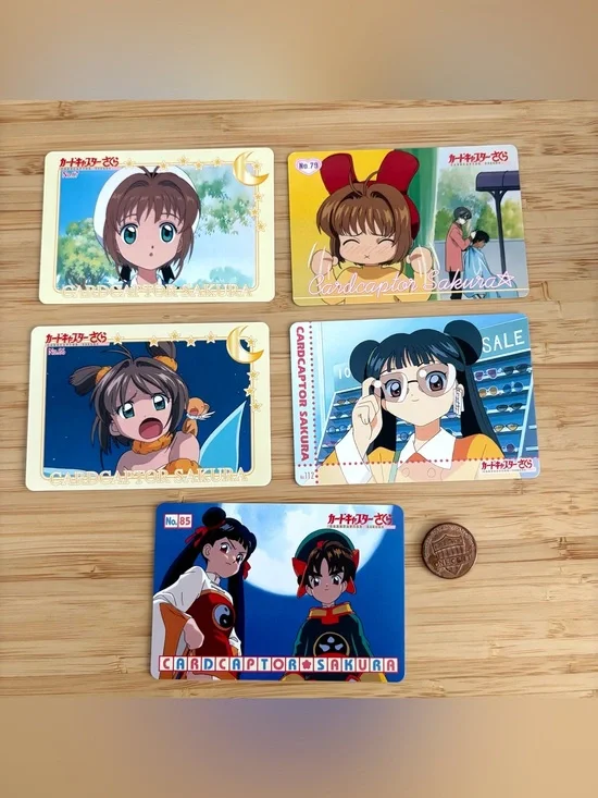 Rare 1999-2000 VINTAGE cardcaptor sakura cards set