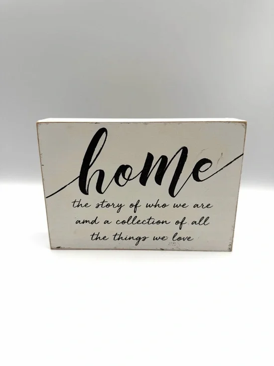 Stratton Home Decor Farmhouse Home Sign Shabby Chic Cottagecore Wall Art