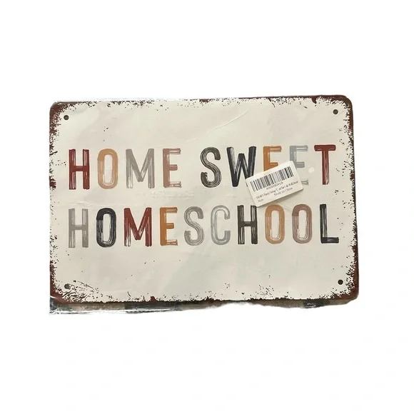 Tin Wall Decor Home School *Firm*