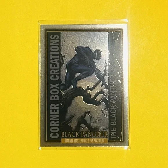 2024 Upper Deck Marvel Masterpieces '92 Platinum‎ Black Panther Corner Box CB-13