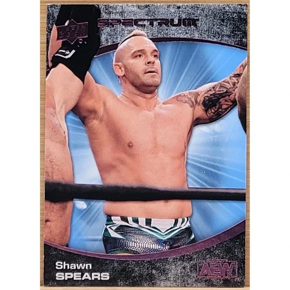 2021 UPPER DECK AEW SPECTRUM‎ SHAWN SPEARS BEACH SHORT PRINT #D/10