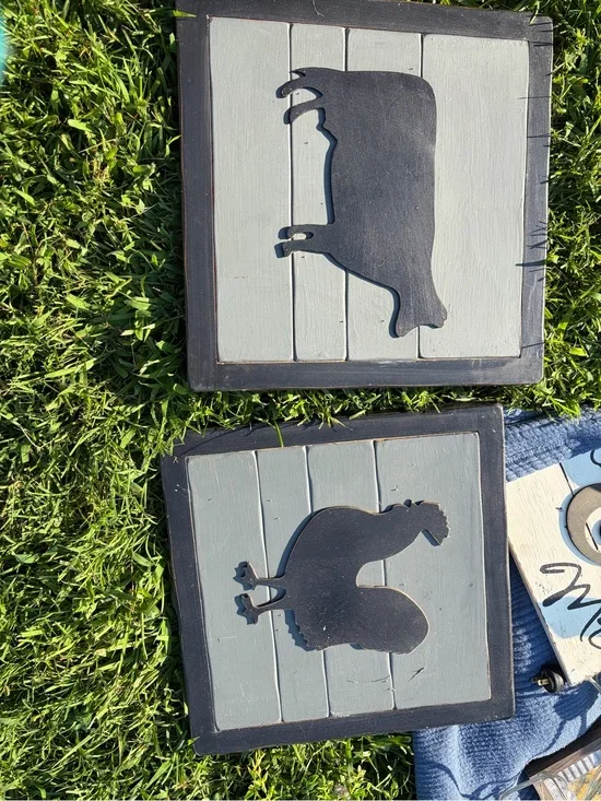 Farmhouse Black Animal Silhouette Wall Art - Unbranded