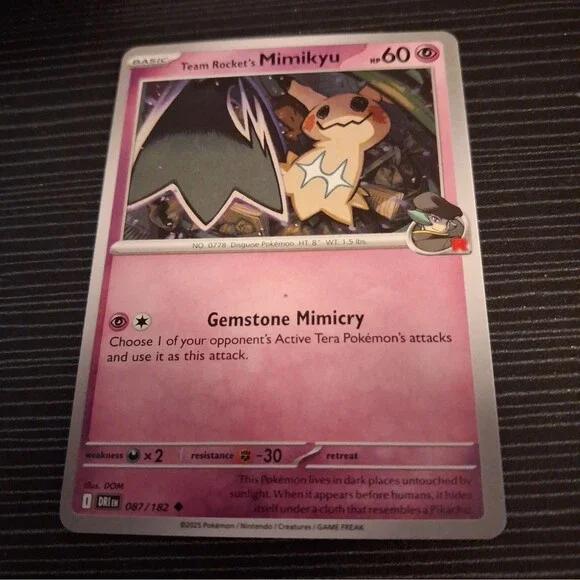 Team Rocket's Mimikyu 087/182 Sv10: Destined Rivals Regular