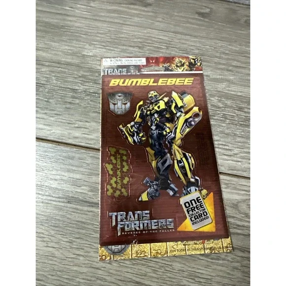 Transformers Revenge of the Fallen Bumblebee Sticker Sheet Collector Card 2009‎