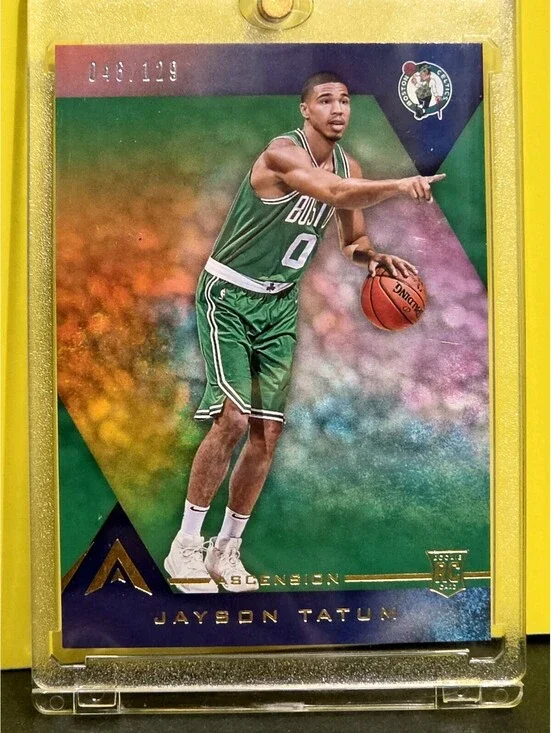 2017-18 Panini Ascension Basketball Jayson Tatum #130 Blue RC Rookie /129