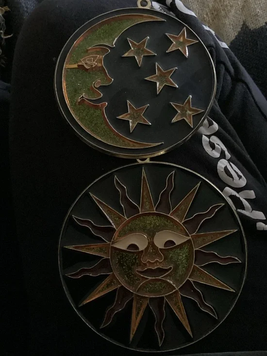 Sun and Moon Metal Sun Catchers