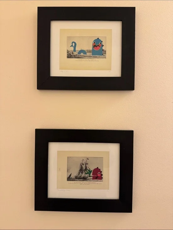 Set of 2 Limited-Edition Mixed Media Maritime Art Prints – Framed – 1/3