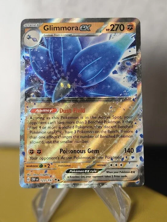 Glimmora ex 123/197 Pokemon TCG Holographic Rare