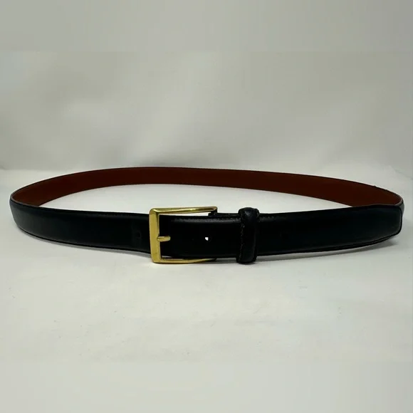 Jos. A. Bank Genuine Fine Italian Leather Belt‎ Black Size 44 Wear