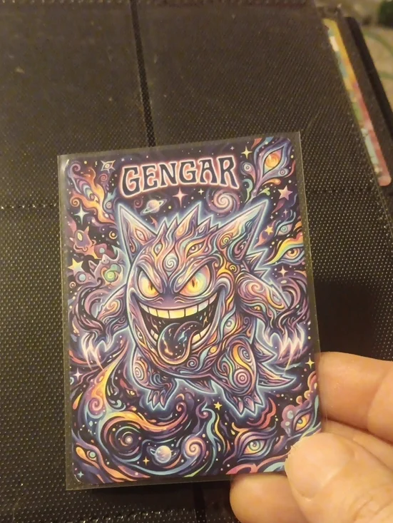 Gengar Multicolor Trading Card - Purple Artwork