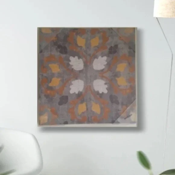 Yellow And Gray Modern Wall Decor 15x15 (2 Piece Set)