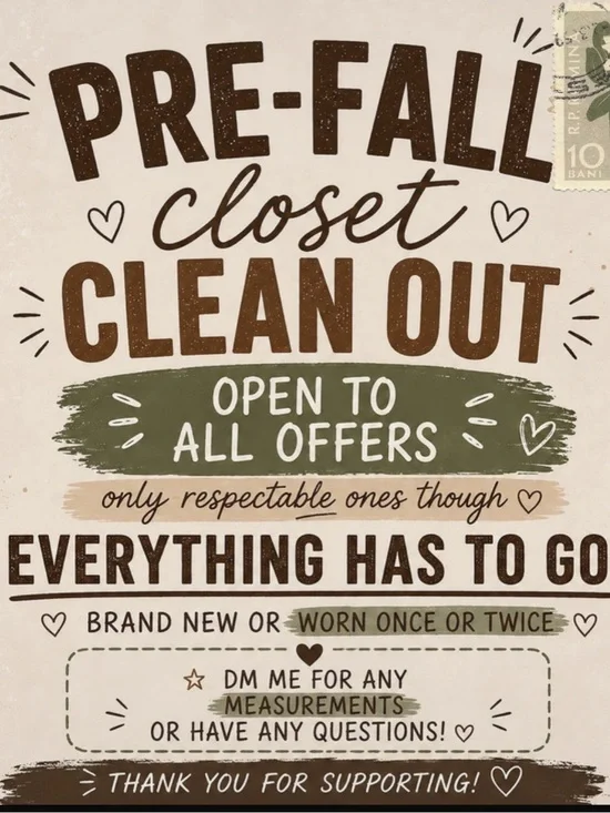 Pre-Fall Closet Clean Out