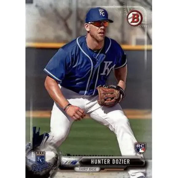 2017 Bowman Hunter DozierÂ  RC # 63 Kansas City Royals