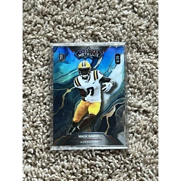 2023 Wild Card Metallix Malik Nabers Rookie Card 6/25