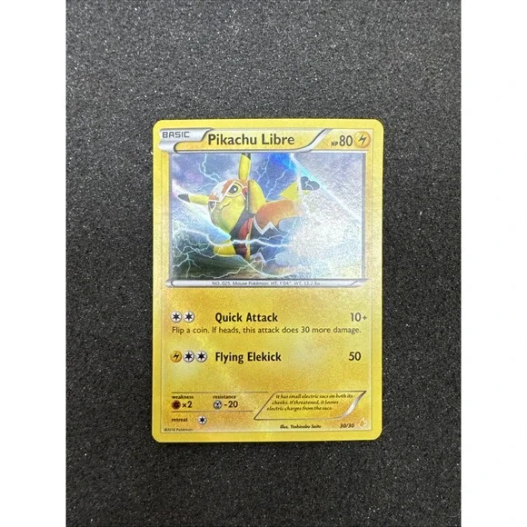 Pikachu Libre 30/30 | 2016 XY | Trainer Kit | Holo Rare | English