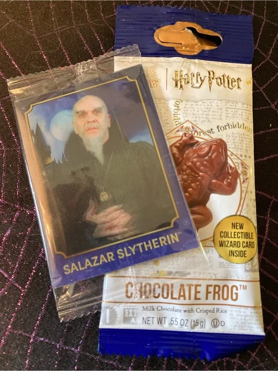 Salazar Slytherin Chocolate Frog Collectible Card NO FROG