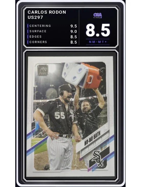 2021 Topps Update #US297 Adam Eaton Carlos Rodon White Sox CGA 8.5 Digital Grade