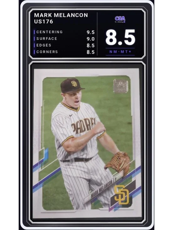 2021 Topps Update #US176 Mark Melancon San Diego Padres - CGA 8.5 Digital Grade