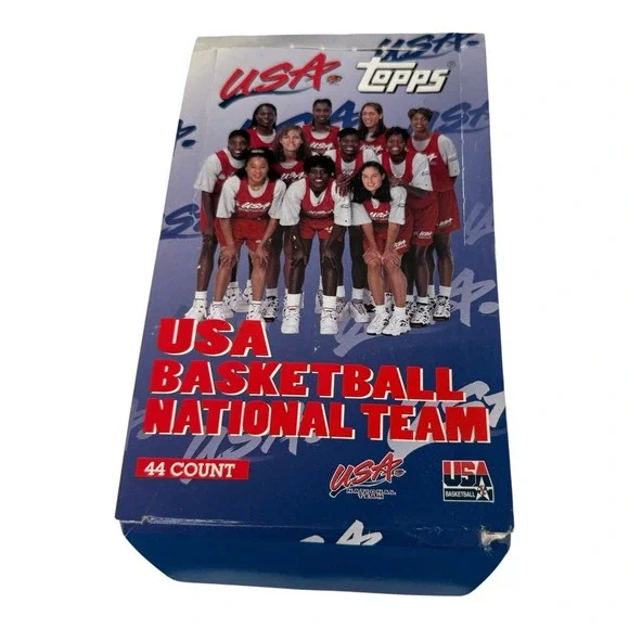 1995 Topps USA Basketball National Team Trading Cards 30 Sealed Packs Open Box