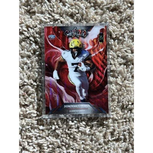 Donovan Edwards 2024 Wild Card American Metallix 2/4 PRC