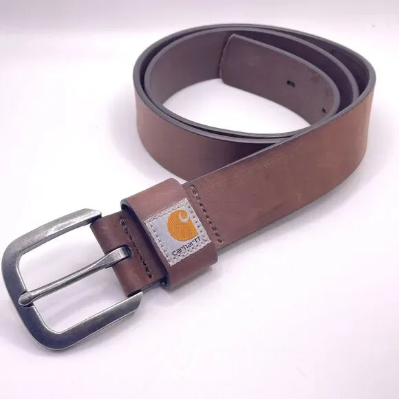 Carhartt Belt Full Grain Leather Brown Medium