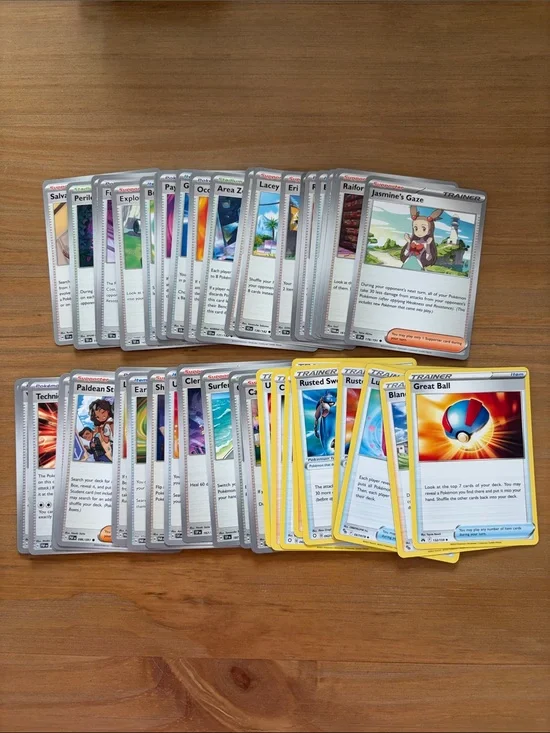 Pokémon TCG 50 unique Card Trainer Lot | Mixed Sets | Deck Building Staples