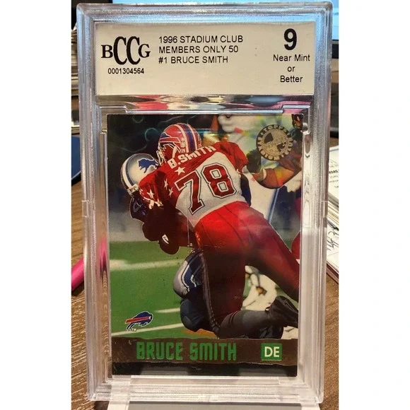 1996 Stadium Club Members Only 50 #1 Bruce Smith BCCG 9