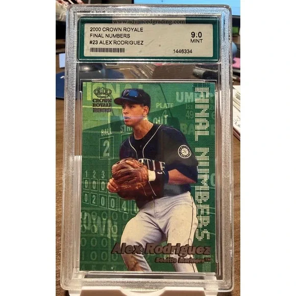 2000 Crown Royale Final Numbers #23 Alex Rodriquez AGS 9