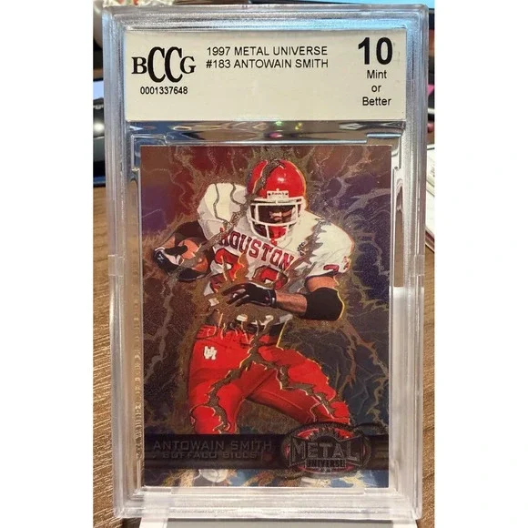 1997 Metal Universe #183 Antowain Smith BCCG 10